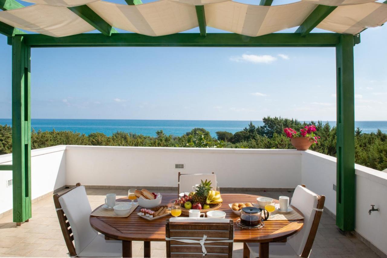 Beachfront Villa Rhodes Seashell Gennadi Bagian luar foto