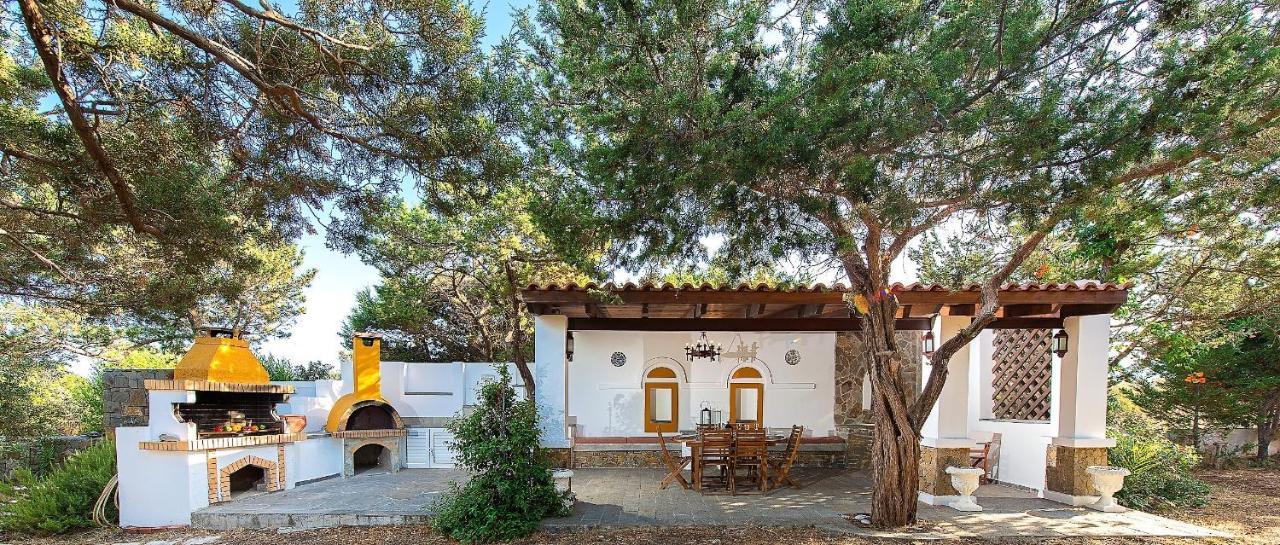 Beachfront Villa Rhodes Seashell Gennadi Bagian luar foto