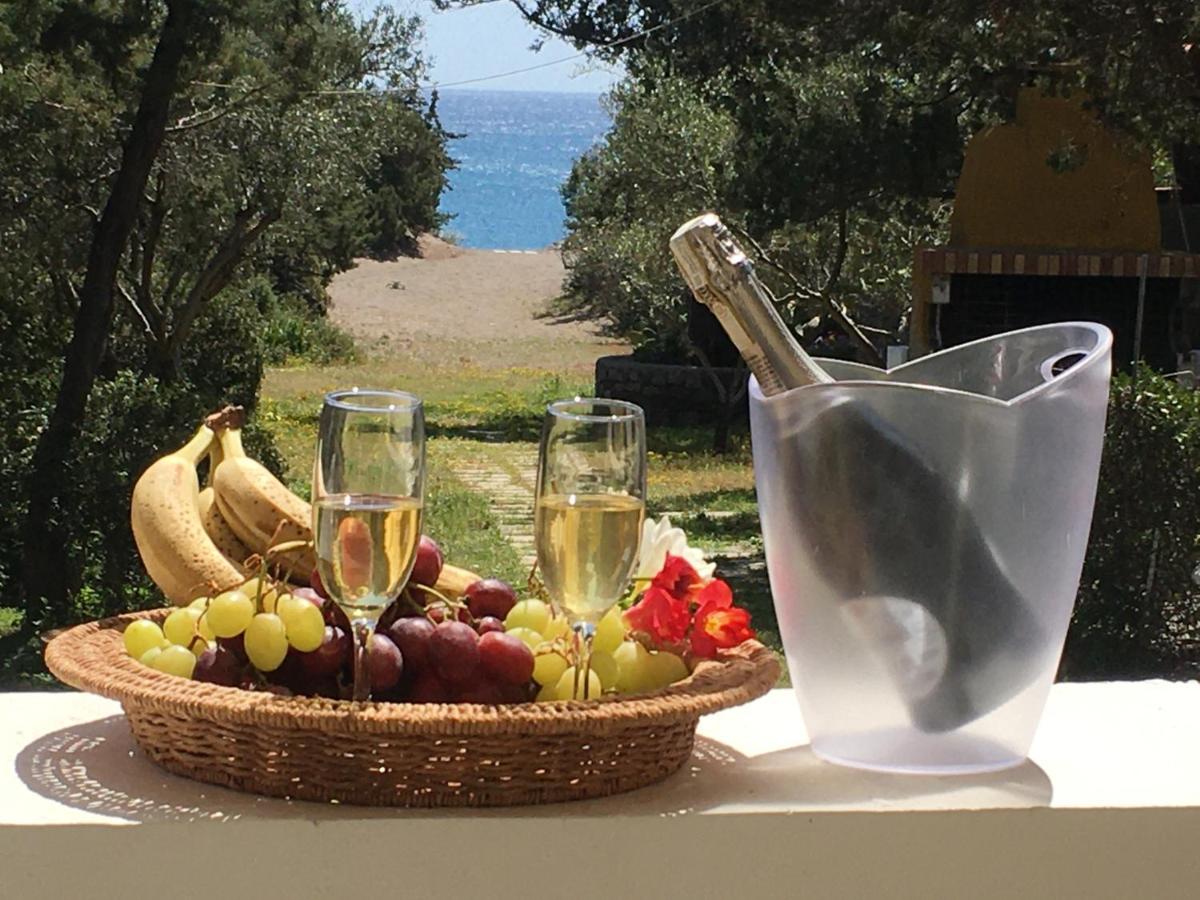 Beachfront Villa Rhodes Seashell Gennadi Bagian luar foto