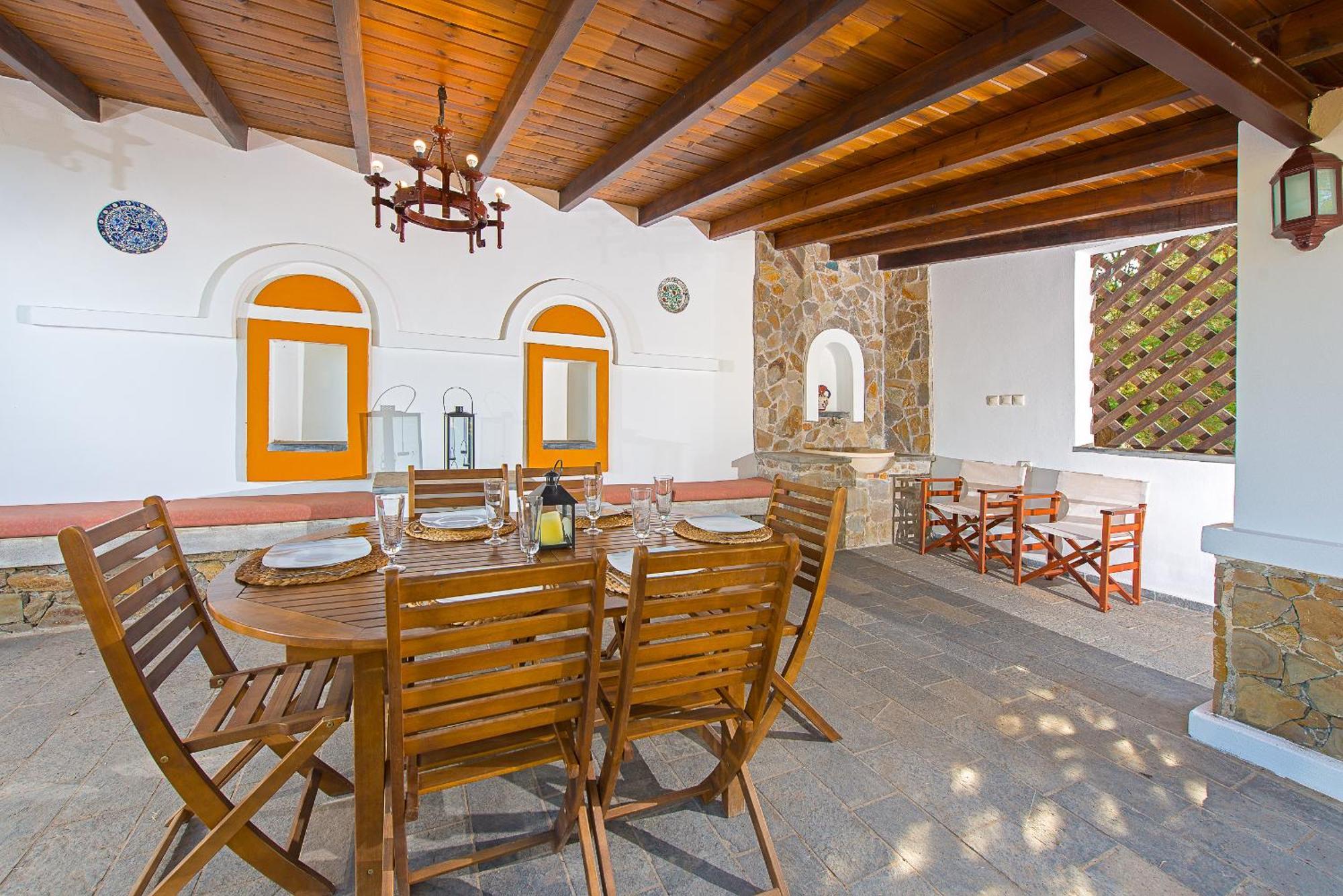 Beachfront Villa Rhodes Seashell Gennadi Bagian luar foto