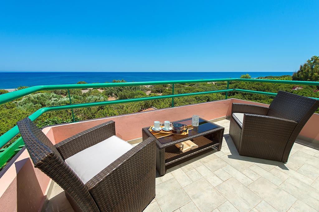 Beachfront Villa Rhodes Seashell Gennadi Bagian luar foto