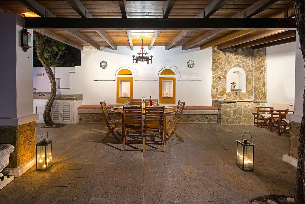 Beachfront Villa Rhodes Seashell Gennadi Bagian luar foto