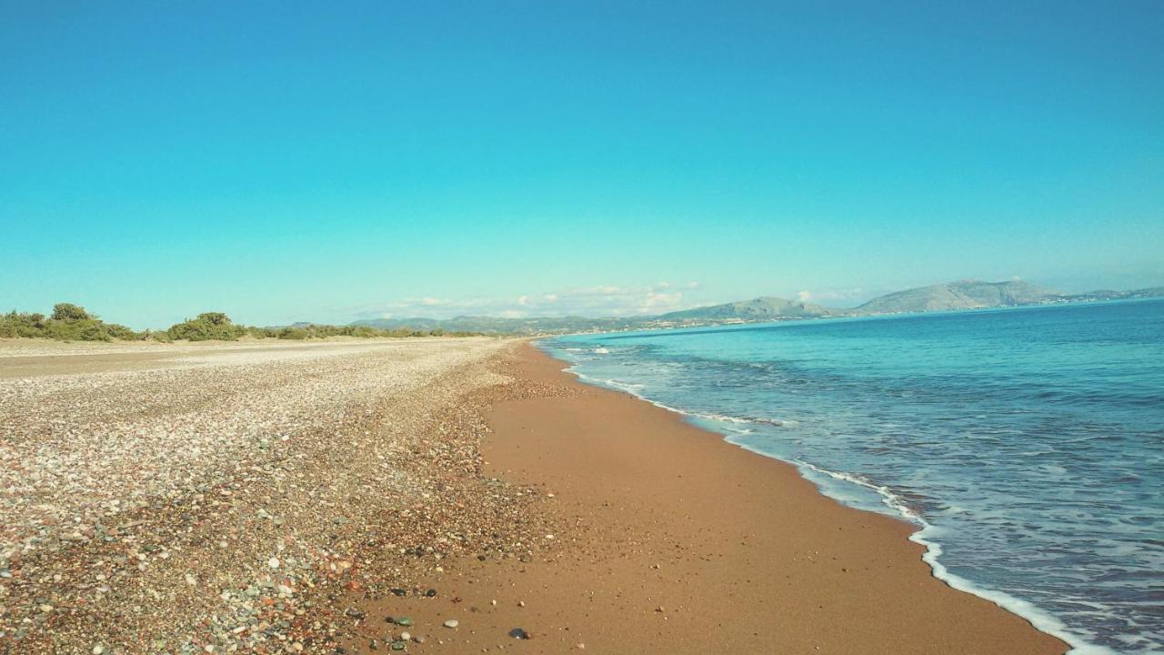 Beachfront Villa Rhodes Seashell Gennadi Bagian luar foto