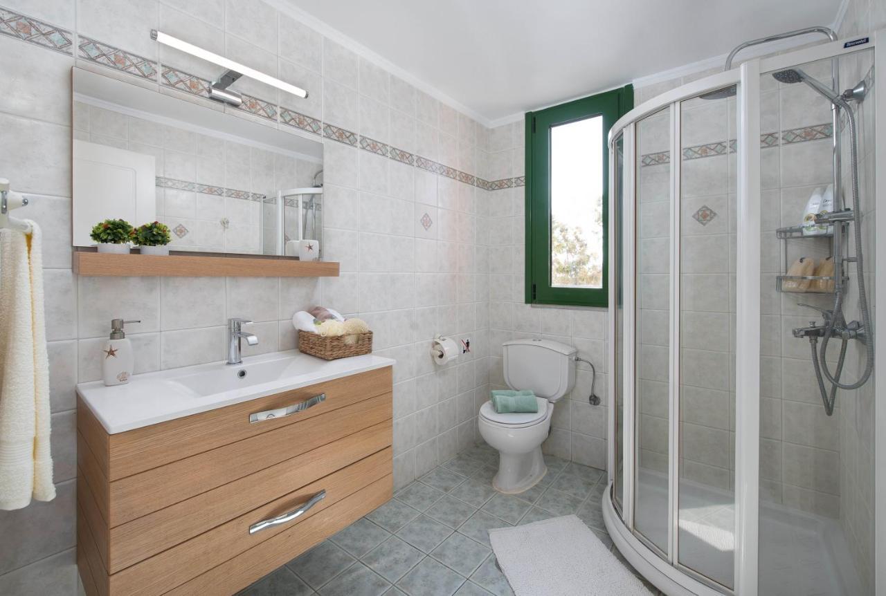 Beachfront Villa Rhodes Seashell Gennadi Bagian luar foto